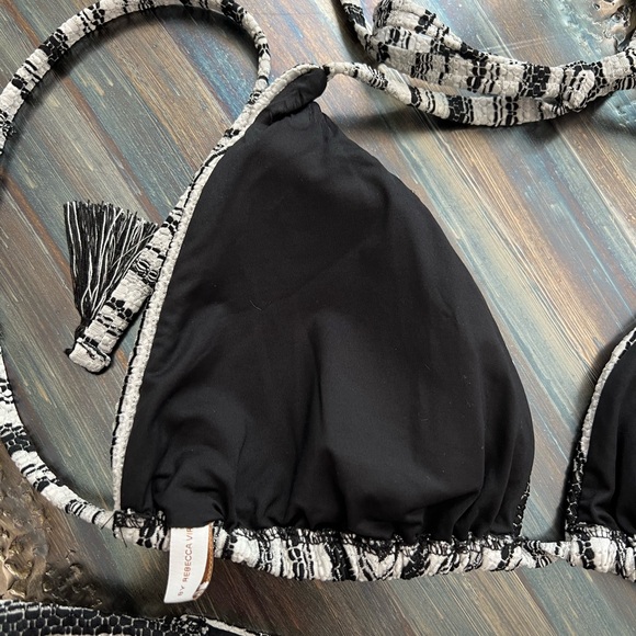 BECCA Symphony Cheryl Triangle top size D Emily Side tie hipster size small - Picture 13 of 14